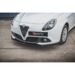 Накладка сплиттер на передний бампер на Alfa Romeo Giulietta рестайл